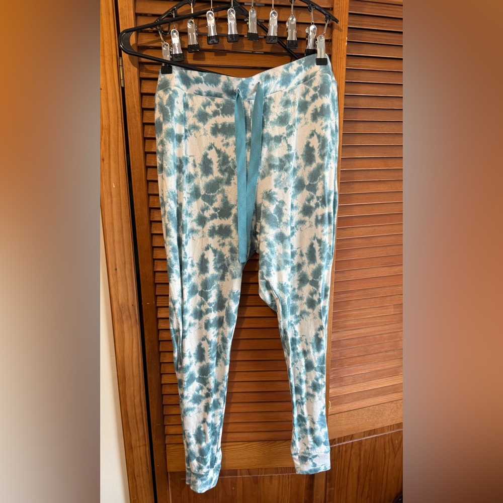 Women Blue Tie-Dye Joggers